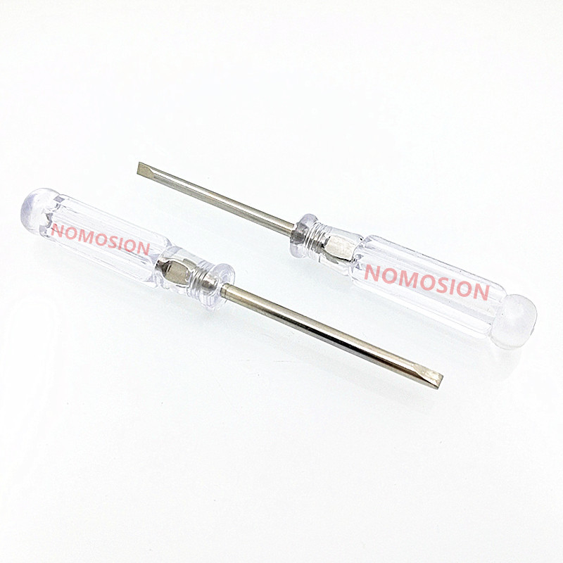 水晶柄一字透明螺丝刀家用简易小扳手3*92mm手动家电拆卸工具起子