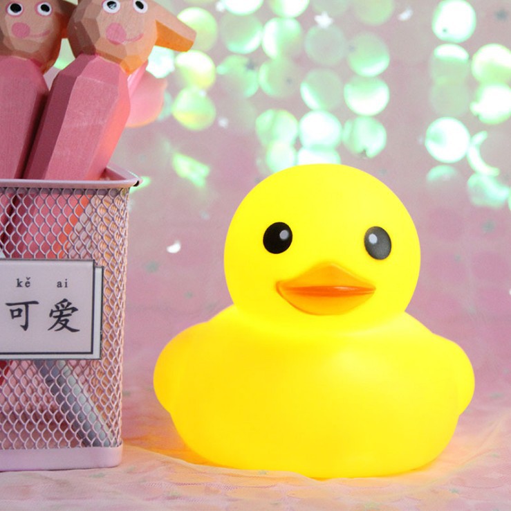 ins风创意卧室装饰灯 小黄鸭抖音鸭小夜灯 新奇特生日礼物小夜灯|ru