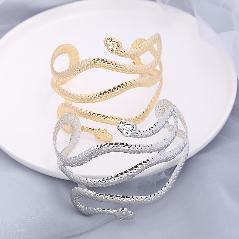 Fashion Snake Metal Plating Unisex Bangle 1 Piece
