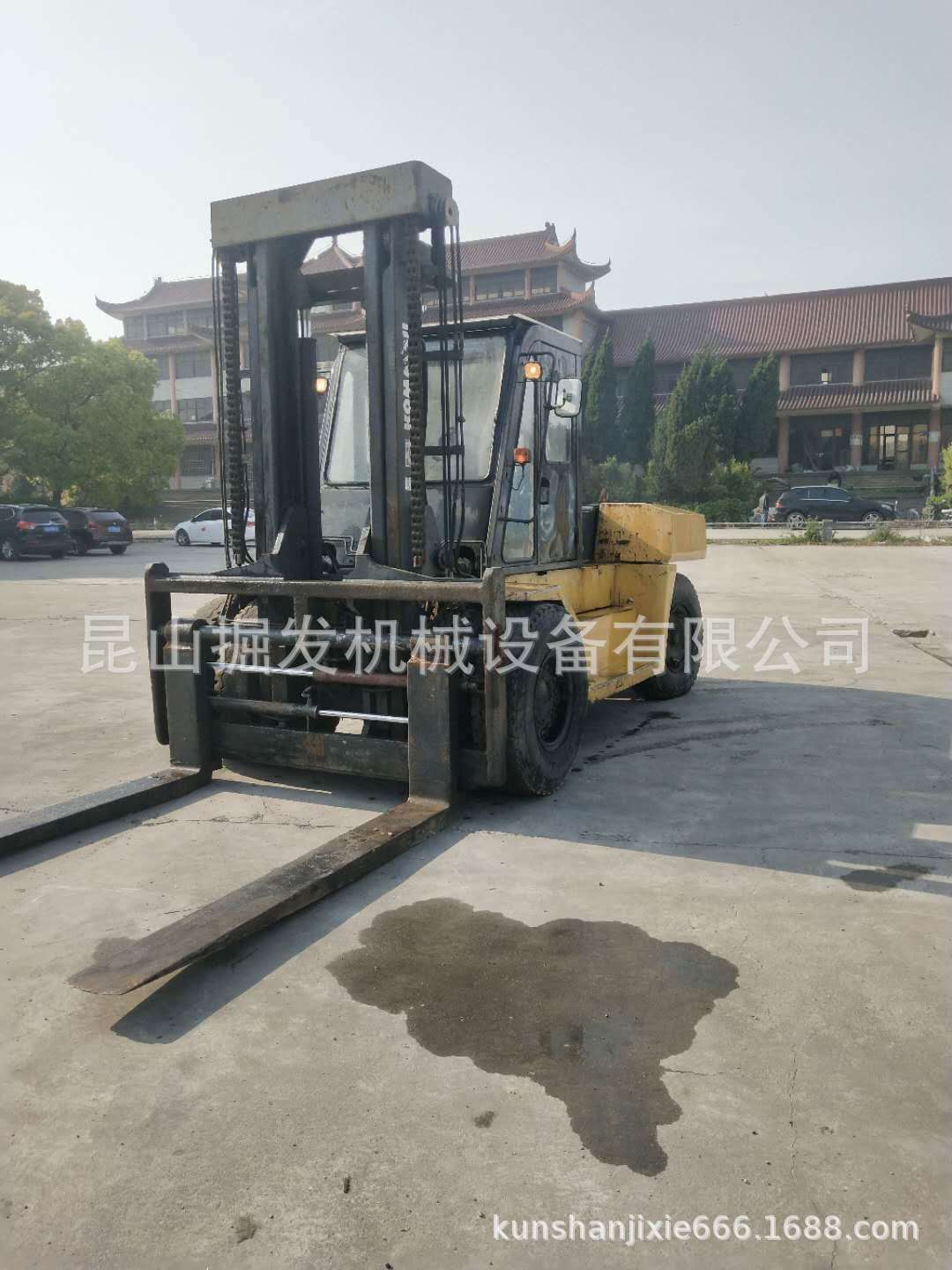 二手小松16吨叉车，干活机器 三菱30吨叉车