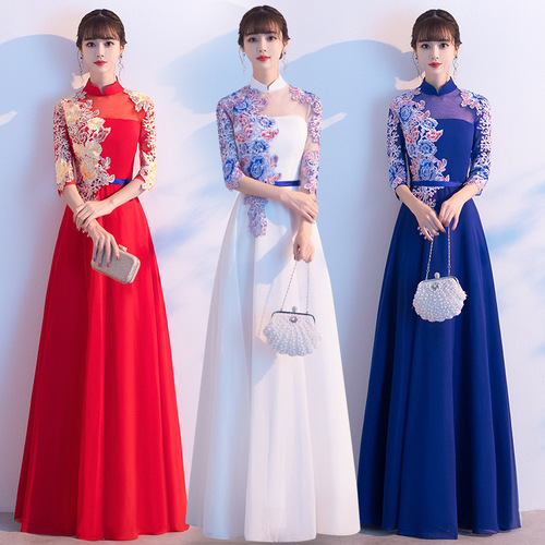 deep v studded embellished evening dress LaDivine CZ0028 Prom Fitted Long Formal Overskirt Beaded Dress main image 1