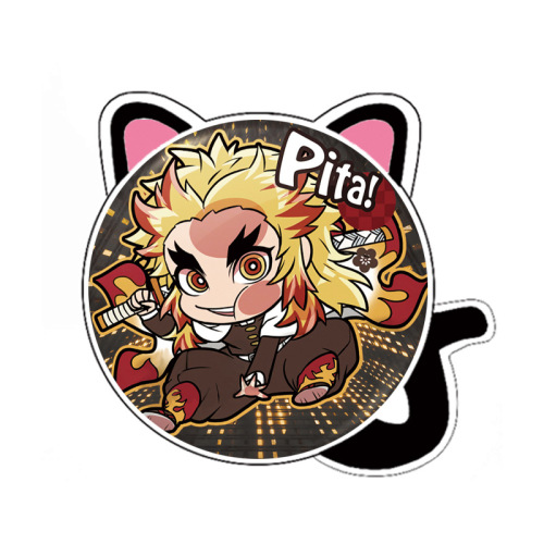 Mangyun Earphones Case with Cute Rabbit and Personality Cat Badge Dustproof Display Cover Anime Merchandise