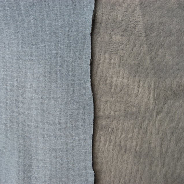 针织纬编双色涤棉氨海貂金貂绒海岛绒保暖超柔不倒绒银狐绒布面料