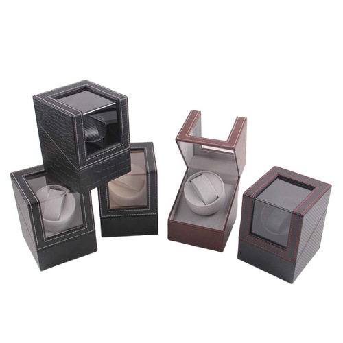 Leather mechanical watch watch shaker watch shaker 1-position electric motor box watch turner automatic watch box