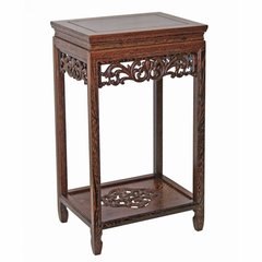Solid Wood Flower Shelf, Chinese-Style Living Room Floor-Standing Flower Table, Mahogany Storage Rack, Chicken Wing Wood Bonsai Stand, Fish Tank Holder