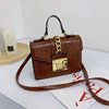 Shoulder bag, trend lock, one-shoulder bag, crocodile print, 2020, wholesale