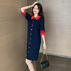 2020 summer new pattern Large Women's wear Western style By age Show thin mm knitting Easy Dress
