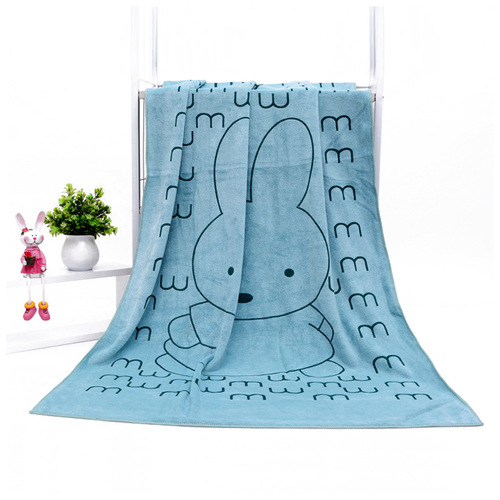 Direct factory supply ultra-fine fiber bath towel, printed, water-absorbent, quick-drying, non-shedding, 70*140 bath towel wholesale