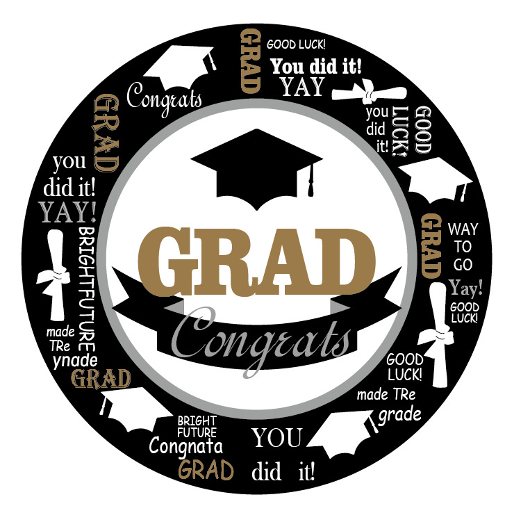 Letter Paper Graduation Tableware display picture 3