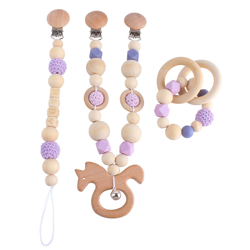 DIY juguete sonajero cuna cochecito coche adornos bebé chupete cadena teether palo Amazon nuevo