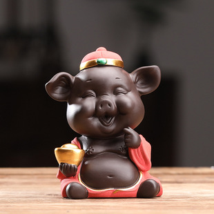 Пять питомцев с свинью Fu Fu могут поднять бутик творческие дома украшения творческий чайный стол чайная тарелка чай