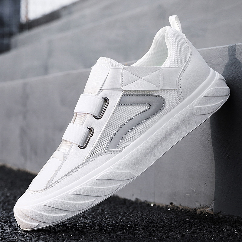 남자 신발 한국 스타일 보드 신발 2020 여름 새로운 통기성 유행 신발 흰색 신발 캐주얼 운동화 남성과 여성의 신발