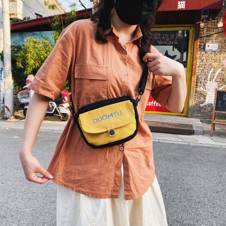 Canvas Kleine Tasche Für Frauen 2020 Neuer Stil Ins Japanische Antike Niedlich Und Vielseitig Student Kunst Schulter Umhängetasche display picture 90