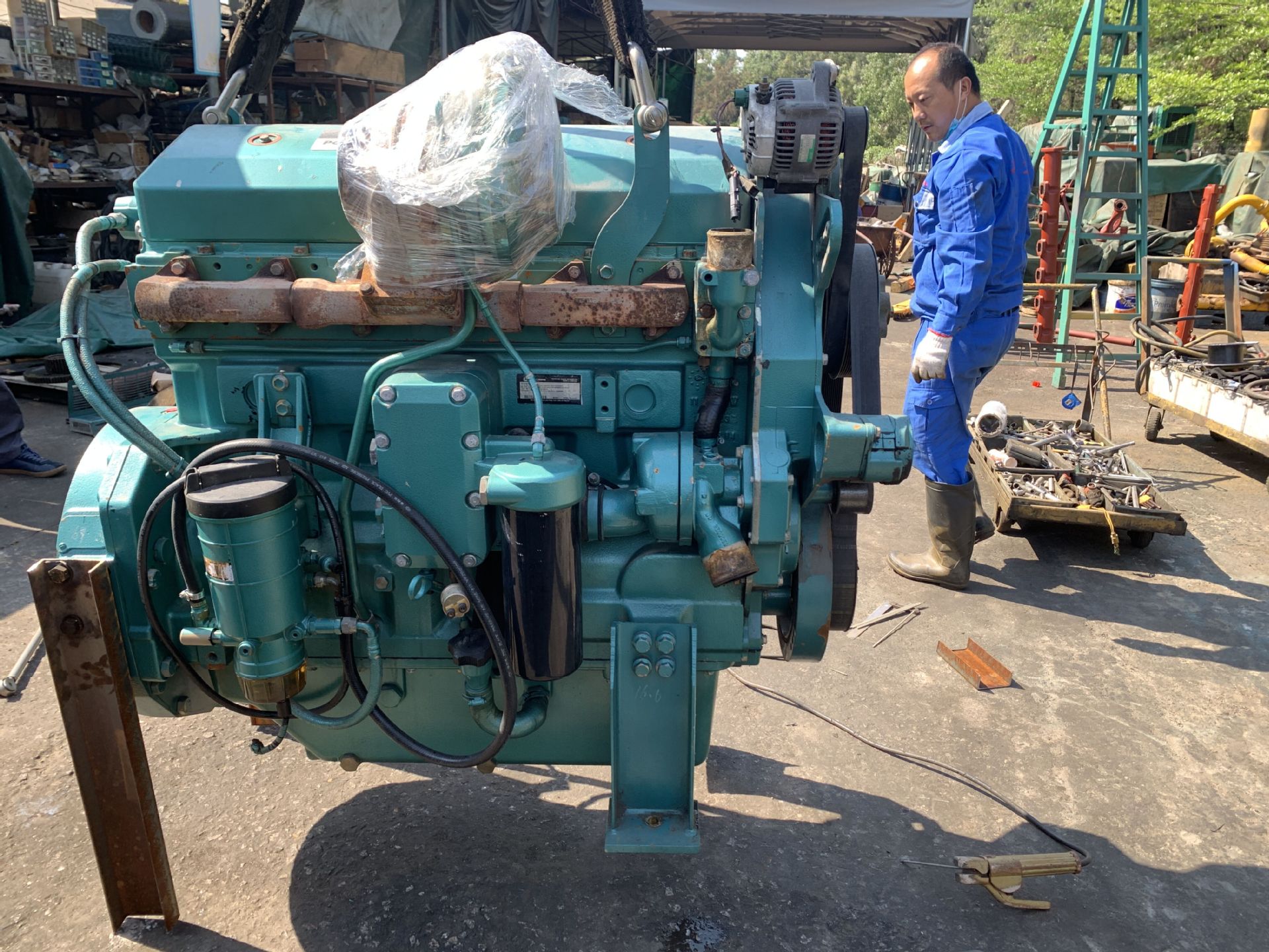 供应美国农用棉花收割机发动机总成6125HF070