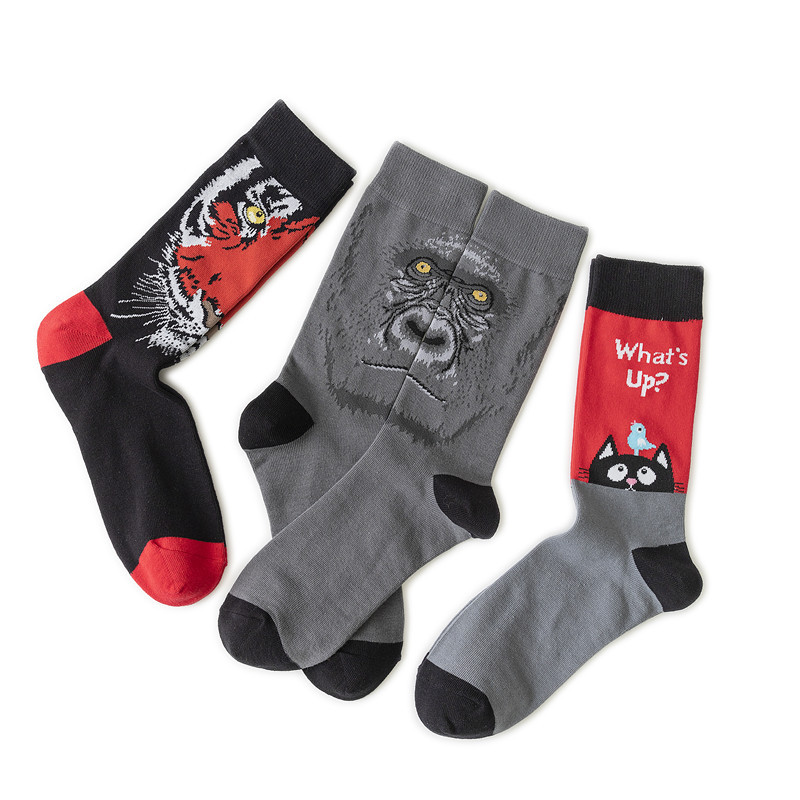 65g Weight Socks Classification Socks Lingerie Type Cotton (more than 50%) Fabric Type A Pair Quantity Casual, Daily Occasion Animal, Color Block Pattern All Seasons Season Unisex Gender Cute Style A Pair Cute Unisex Animal Color Block Cotton (more Than 50%) Crew Socks 5
