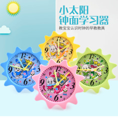 Children's clock learning device, primary school students' time card educational clock model, early childhood education clock teaching aids