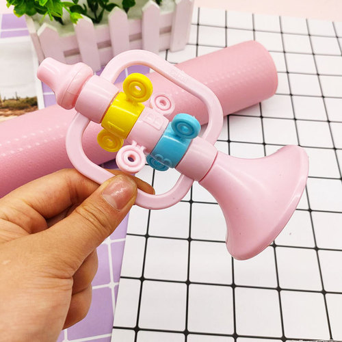 Blowable music toy trumpet plastic BB educational early education children's trumpet toy wind instrument baby