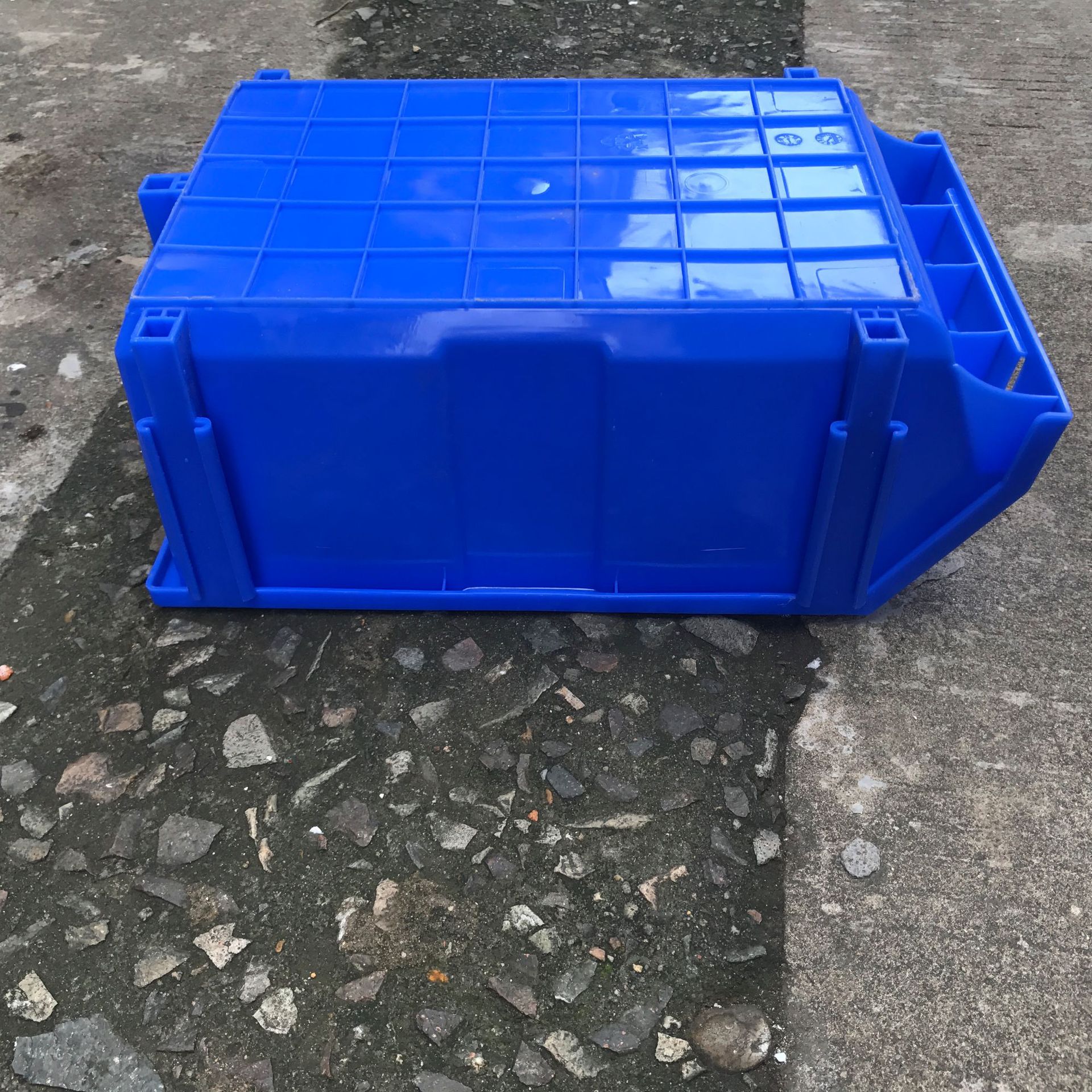 450*300*180组合式塑料零件盒 斜口工具盒 背挂式螺丝收纳元件盒