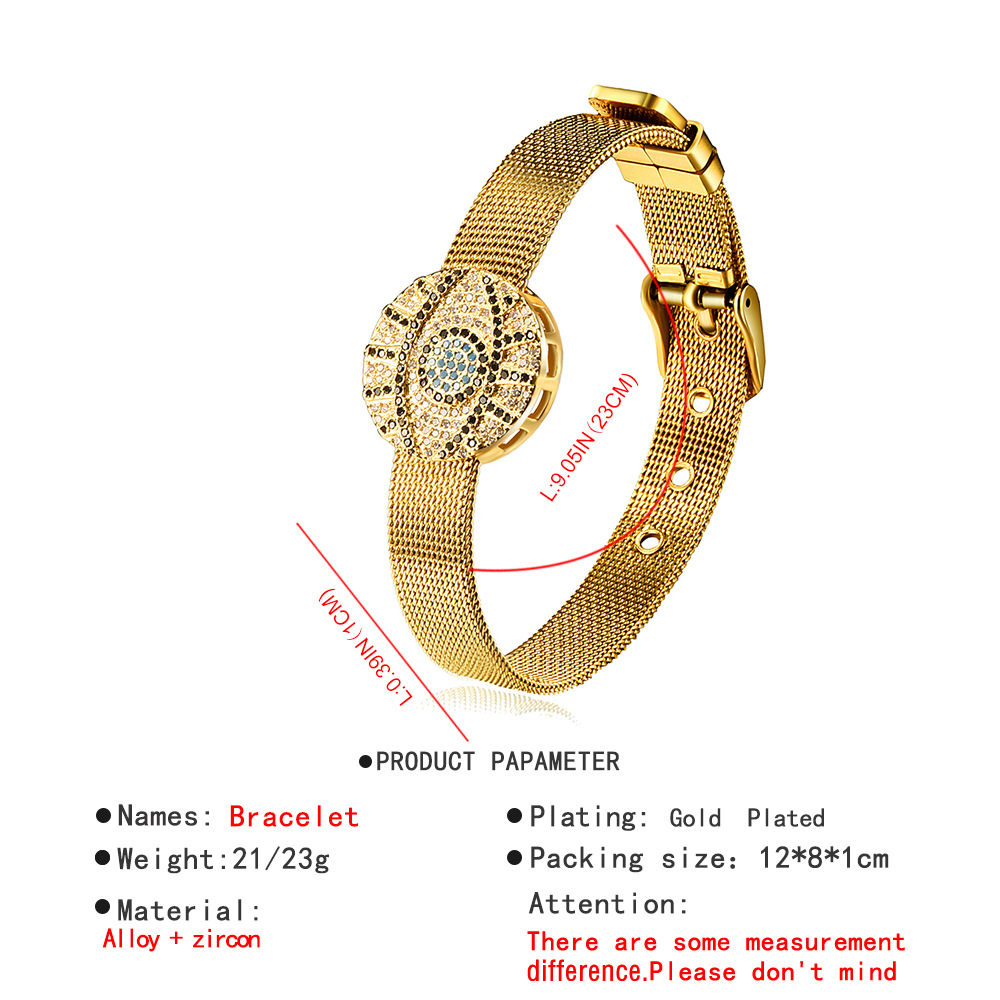 Bracelet alloy simple bracelet adjustable diamond bracelet NHMD195449picture1