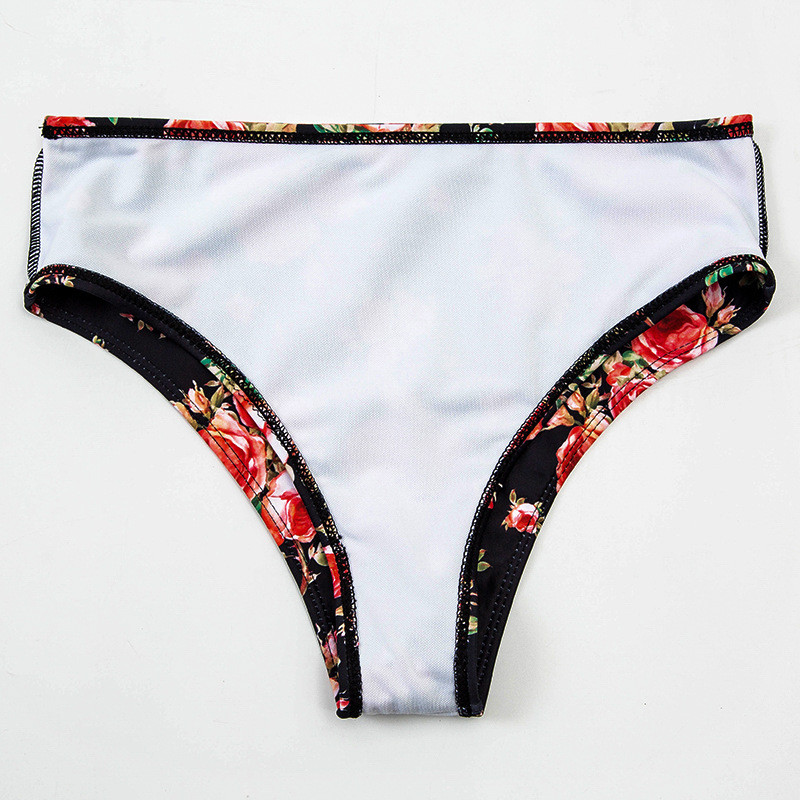 high waist floral split bikini NSHL42448