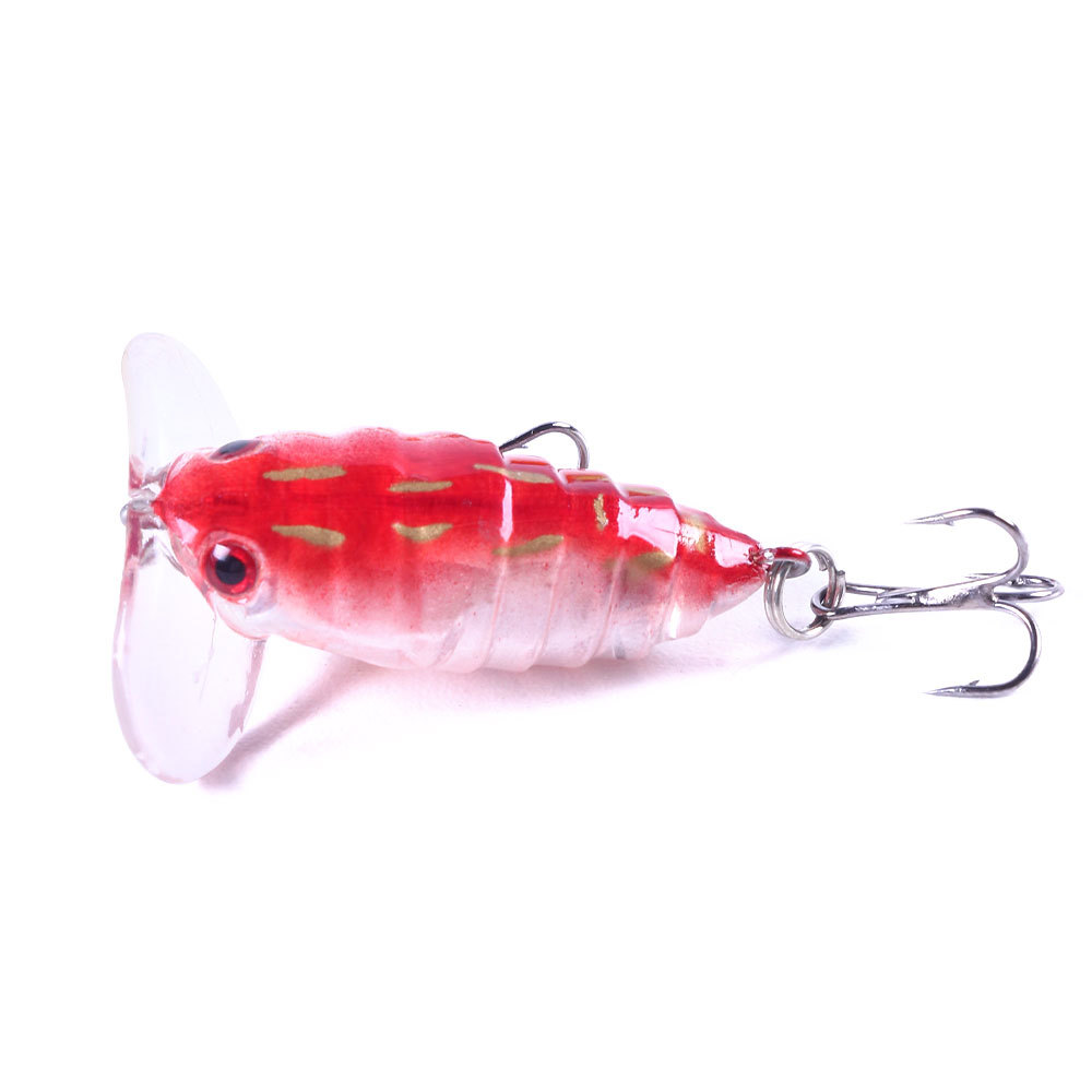 Small Jitterbug Fishing Lures Hard Plastic Baits Bass Trout Fresh Water Fishing Lure