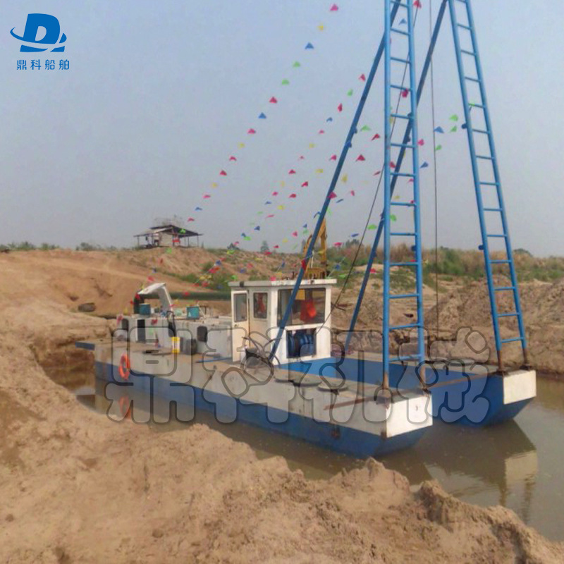 微型绞吸式抽沙船生产厂家 简易式挖沙船价格 普通二手抽沙设备