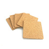 Hot transfer blank consumable cushion round tea cup Cork waterproof coaster supports shape wholesale price