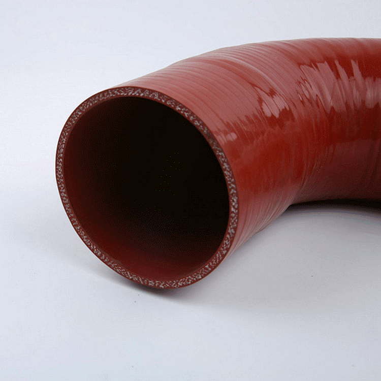 厂家供应彩色大口径汽车硅胶管 耐高温夹布空心硅胶管 法兰胶管