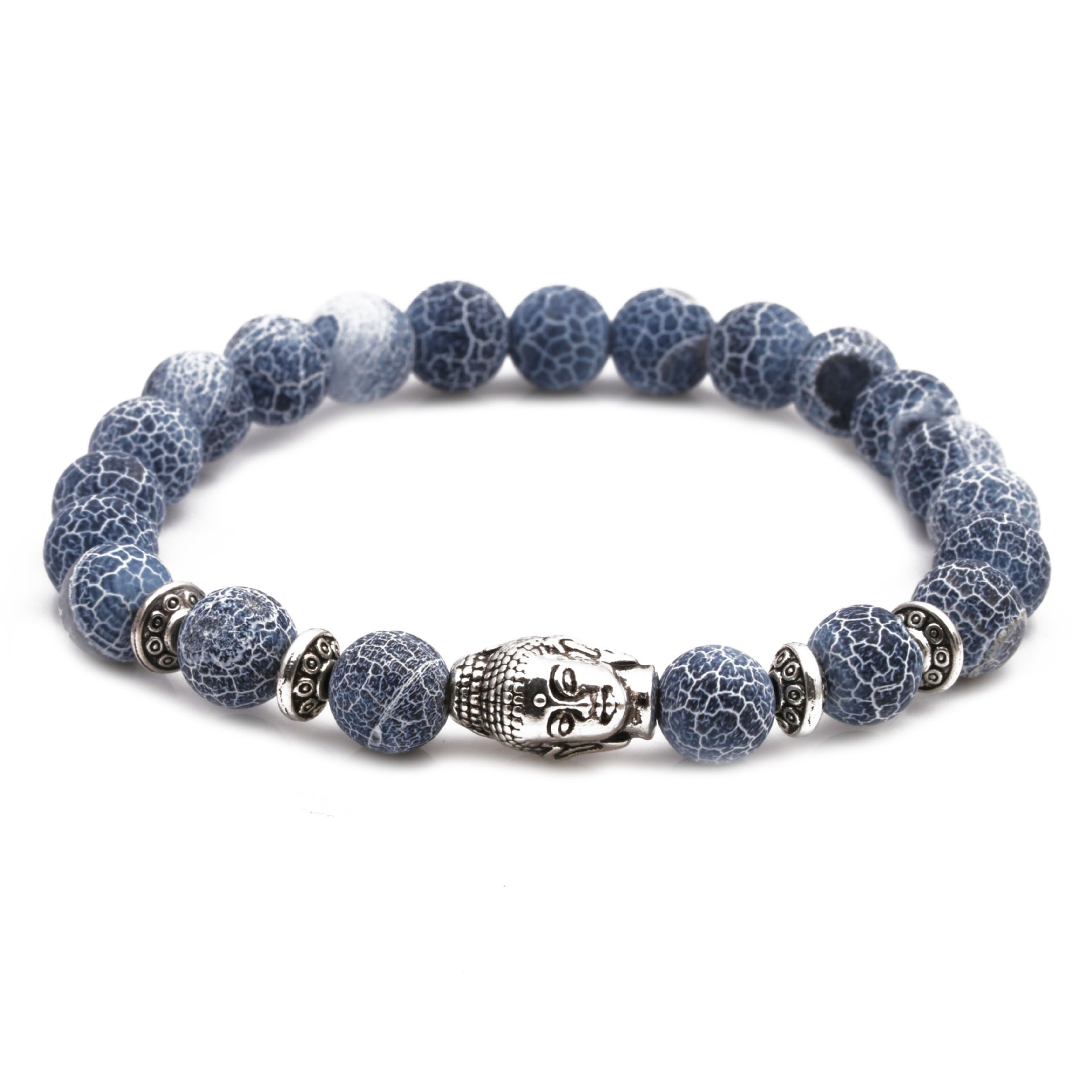 Croix-frontière E-commerce Granite Altéré Hibou Bouddha Tête Coude Ensemble Bracelet Tête De Lion Elephant Perlé Bracelet Ensemble display picture 10