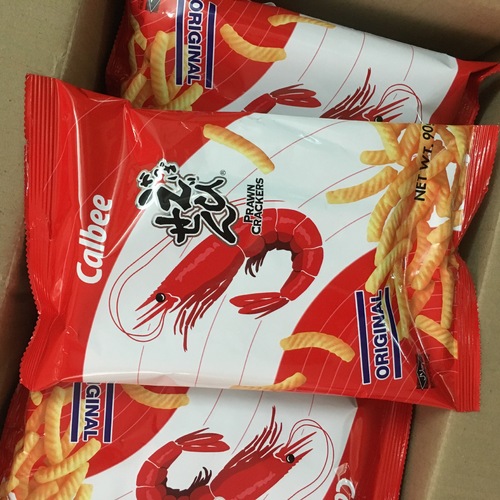 Calbee's Original Ape Shrimp Sticks and Potato Sticks - Thailand Imported Snacks, Non-fried Leisure Puff Snacks