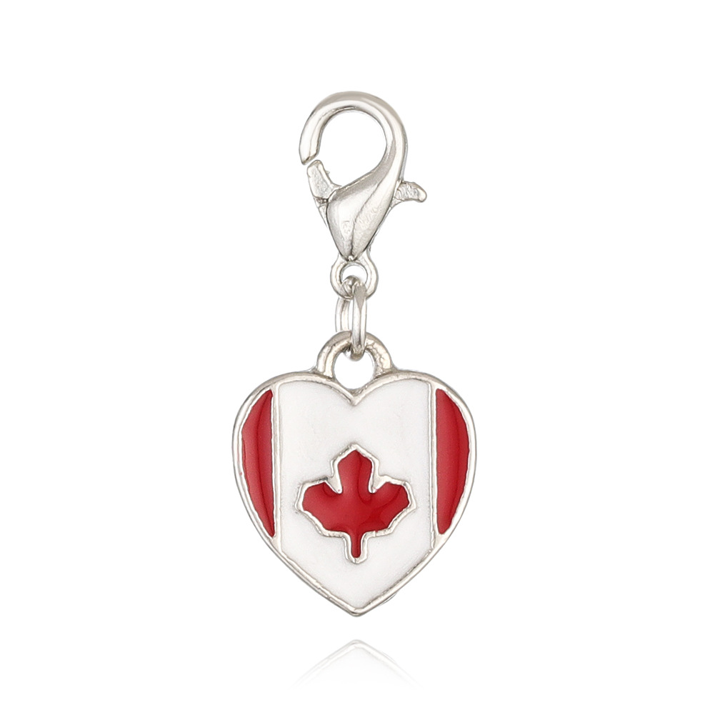 5g Weight Pendant Jewelry Making Type DIY Jewelry Accessories Classification 1 Piece Quantity Zinc alloy Material American Flag Pattern Enamel Design Simple Style, Classic Style Style 1 Piece Zinc Alloy American Flag Pendant 4