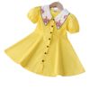 Summer clothing, short sleeve dress, skirt, 2021 collection, Korean style, children's clothing, with embroidery, with short sleeve
