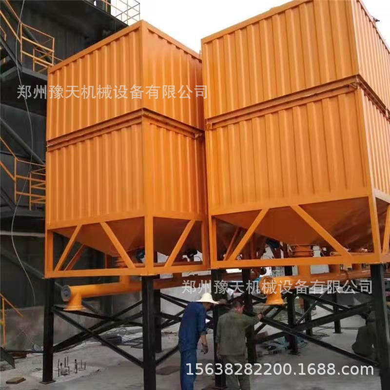小型50噸臥式石灰料倉水泥倉 80噸臥式水泥罐免基礎磚廠用