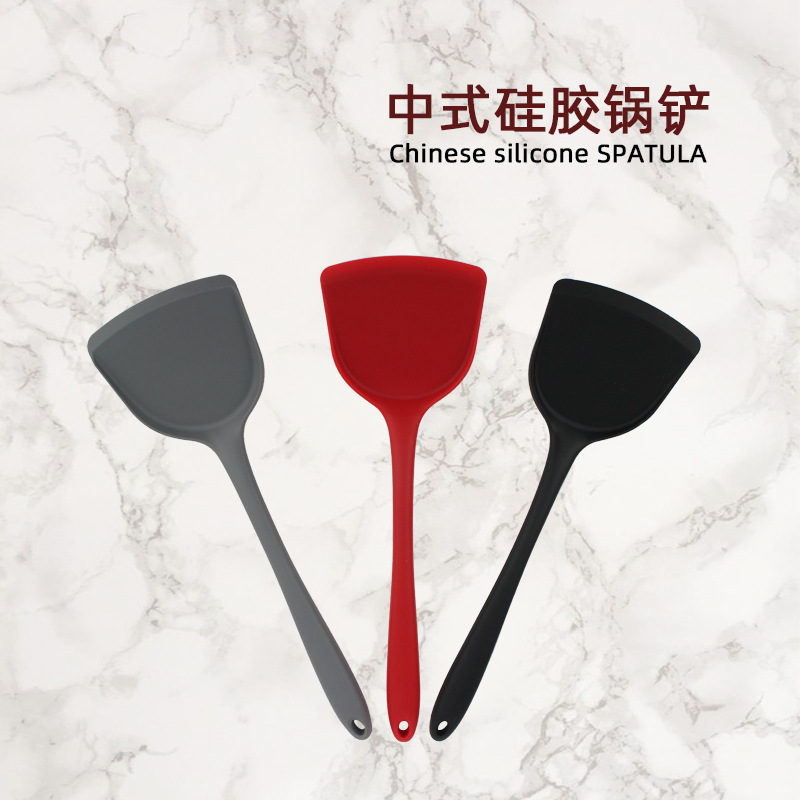 non-stick cookware Chinese shovel High temperature resistance All inclusive one cooking Cooking Frying spade silica gel Spatula kitchen Silicone spatula