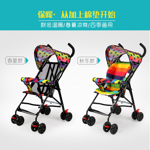 Baby stroller, foldable, portable, seat-type, lightweight, simple, summer, children's umbrella stroller, hand-pushed stroller, drop-ship one piece
