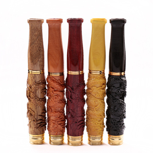 Rosewood solid wood cigarette holder filter circulation type washable cigarette holder filter smoke purifier practical and healthy smoking set