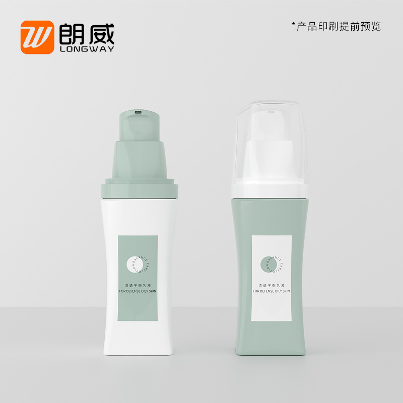 40mlpet botella de loción corsé prensa botella de loción crema cosmética material de embalaje sub-botella ventas directas de la fábrica