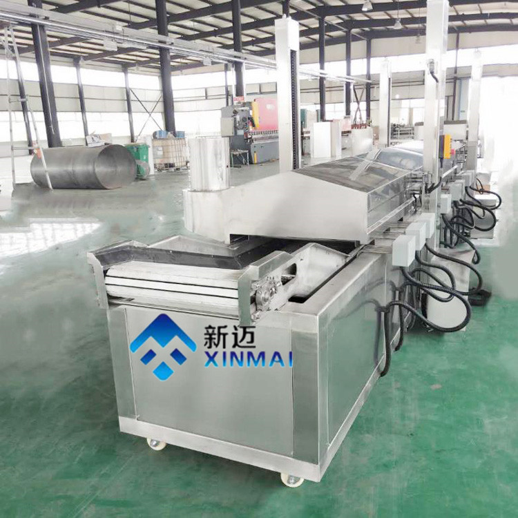 油条流水线油炸机 电加热锅巴油炸线 高温低温过油设备