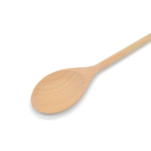 Long handle wooden spoon, beech round wooden spoon, cooking stirring spoon, baking wooden spoon, no paint and no wax