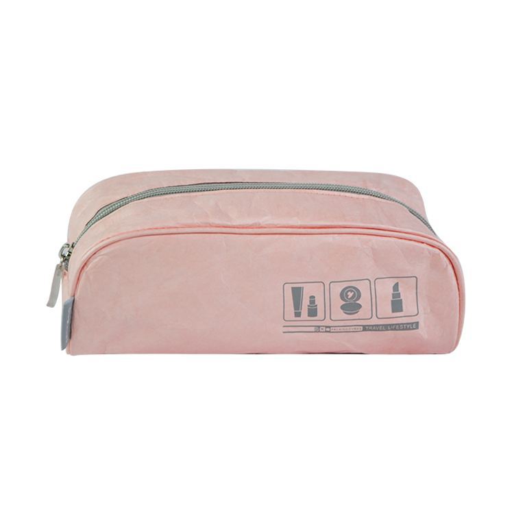 时尚新款杜邦纸化妆包 创意特卫强拉链收纳包 轻巧耐用杜邦纸包