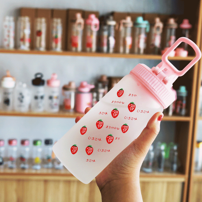 夏日冷饮玻璃梅森杯男女学生可爱果汁杯网红吸管冷饮玻璃杯公鸡杯