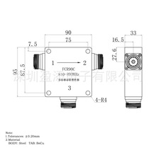 810-890MHz L29接头1500W大功率射频同轴铁氧体环形器 可定制