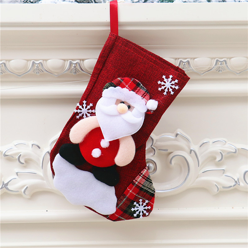 Christmas Santa Claus Deer Cloth Party Hanging Ornaments display picture 2