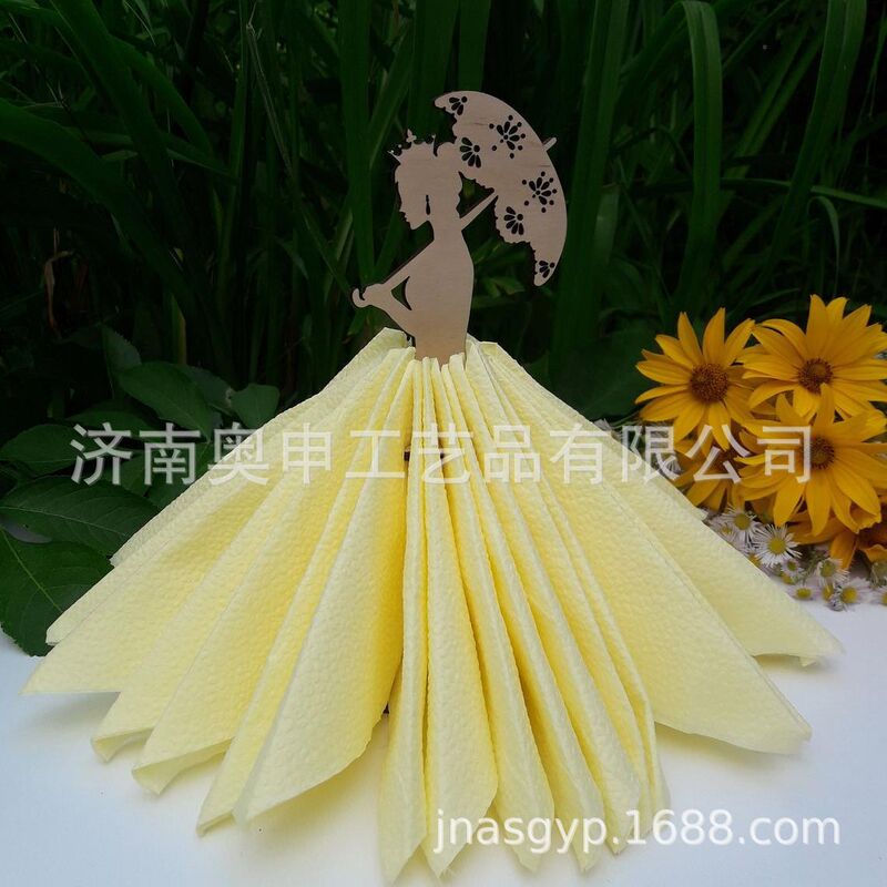 Innovative folding paper flower napkin holder foreign trade export rose tissue flower tool roll flower decoration plate home dinner Innovative folding paper flower napkin holder foreign trade export rose tissue flower tool roll flower decoration plate home dinner