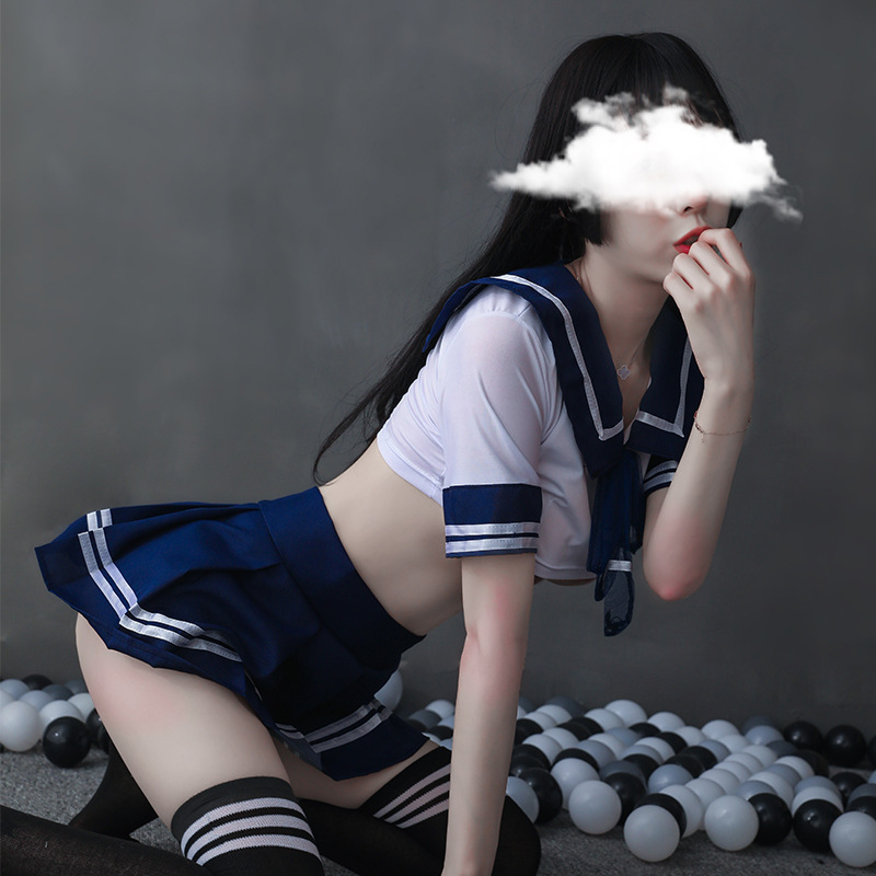 Women sexy lingerie underwear temptation sexy student uniform stage performance uniform sailor Women sexy lingerie underwear temptation sexy student uniform stage performance uniform sailor