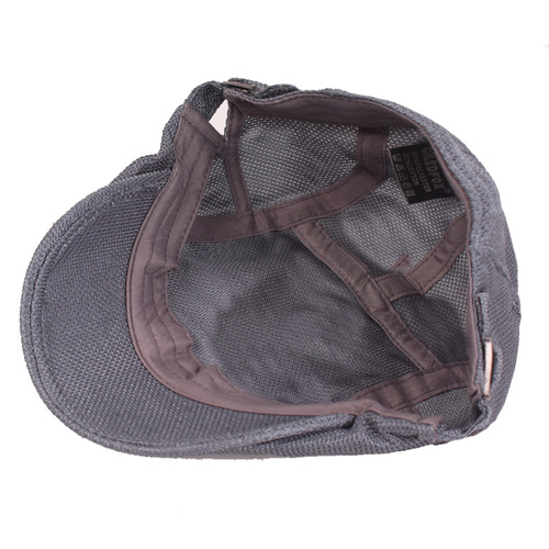 Beret, women's summer mesh hat, breathable forward hat, sun visor, men's peaked cap, literary youth hat