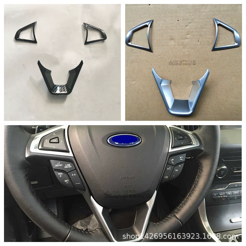Модификация салона рулевого колеса 20 Ruijie подходит для кнопки рулевого колеса Ford 15 Ruijie декоративные блестки с обеих сторон Y