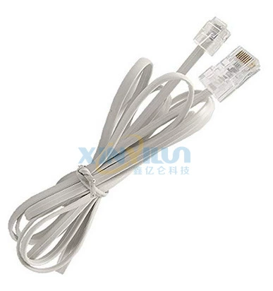 Белая 4-ядерная телефонная линия RJ11 к RJ45 Американская телефонная головка К сетевой головке 6P4C к перемычке 8P8C