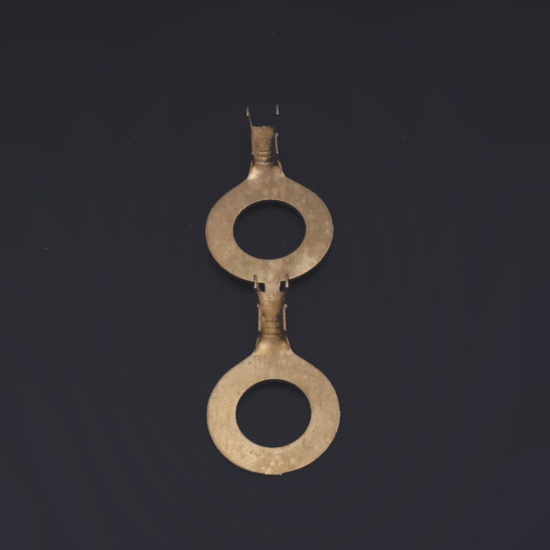 供应431-10B连带汽车插件 圆形接线片 4.2连带端子汽摩端子接插件