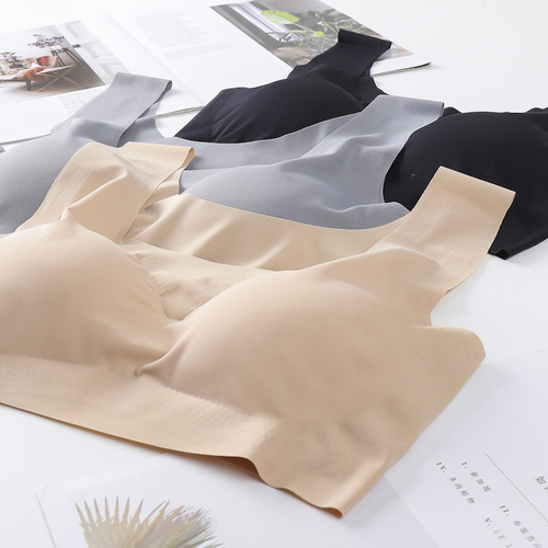 Double-sided 3030 cloth Japanese Shangpin first-generation safe and traceless sports bra for women without wires and comfortable sleep bra